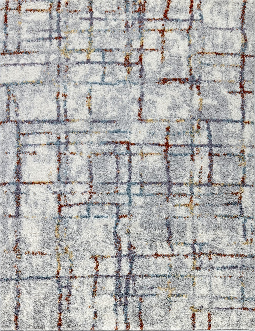 Loft Shag GC_CZY1009 Multi 5 Ft. 3 In. X 7 Ft. Shaggy Area Rug