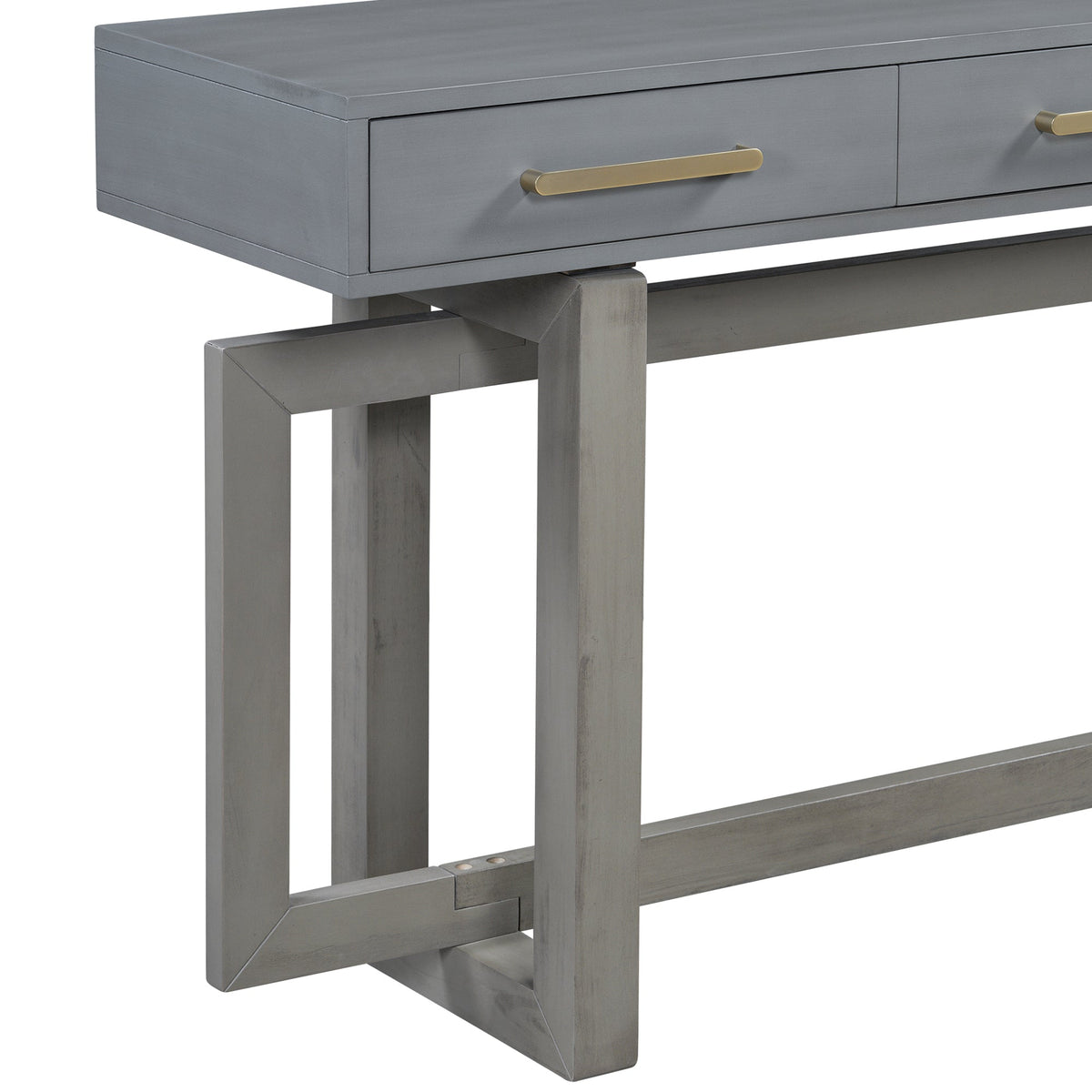 Elegante mesa consola con tres cajones, mesa de entrada extra larga para recibidor, pasillo, sala de estar, vestíbulo, corredor
