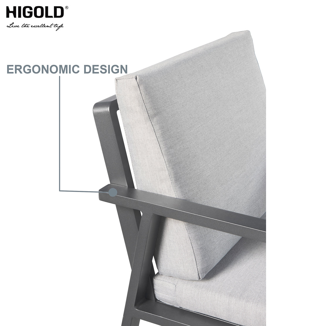 HIGOLD 6801 Nofi Krzesło jadalniane 2 sztuki