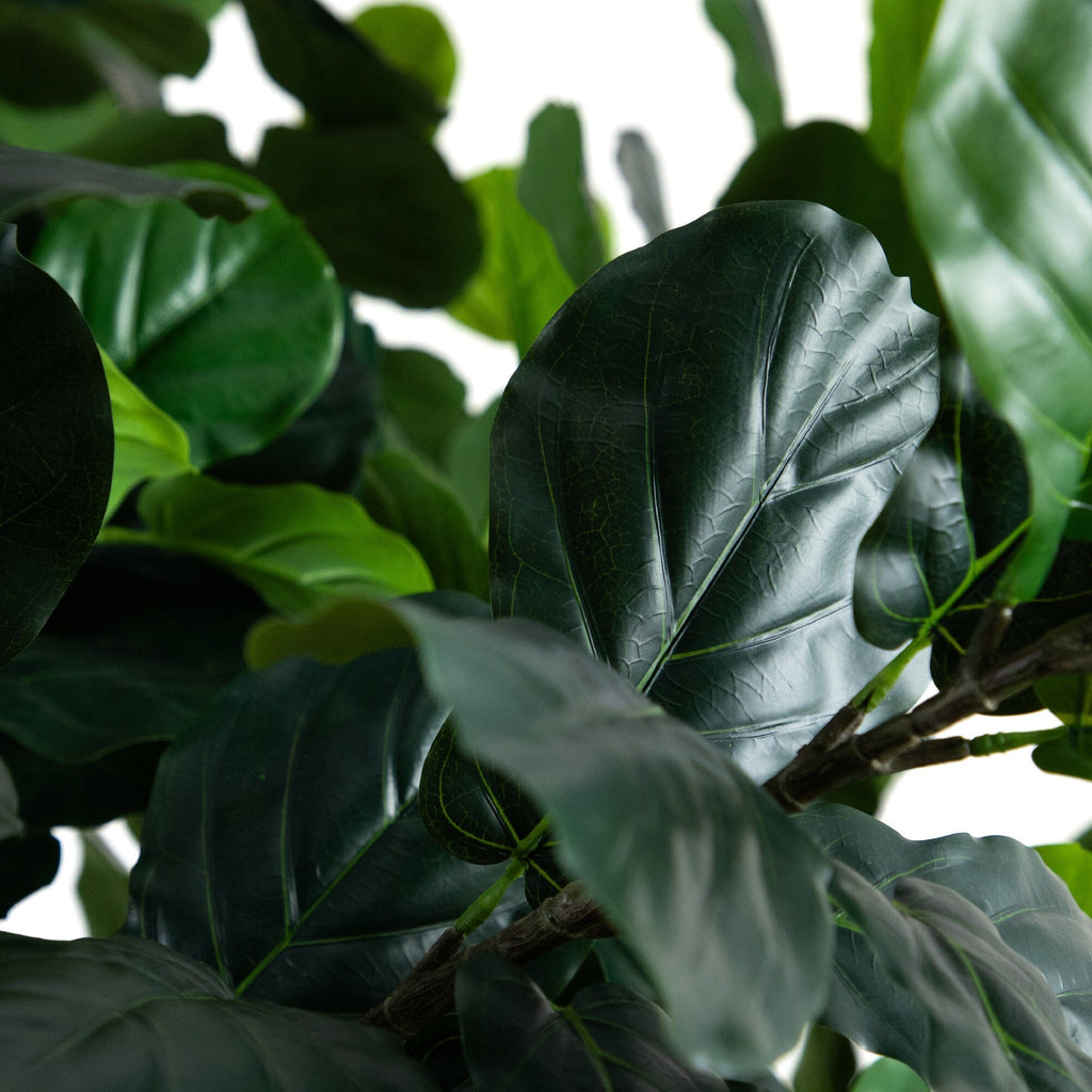 Tall Artificial Fiddle Leaf Fig Tree, 13'