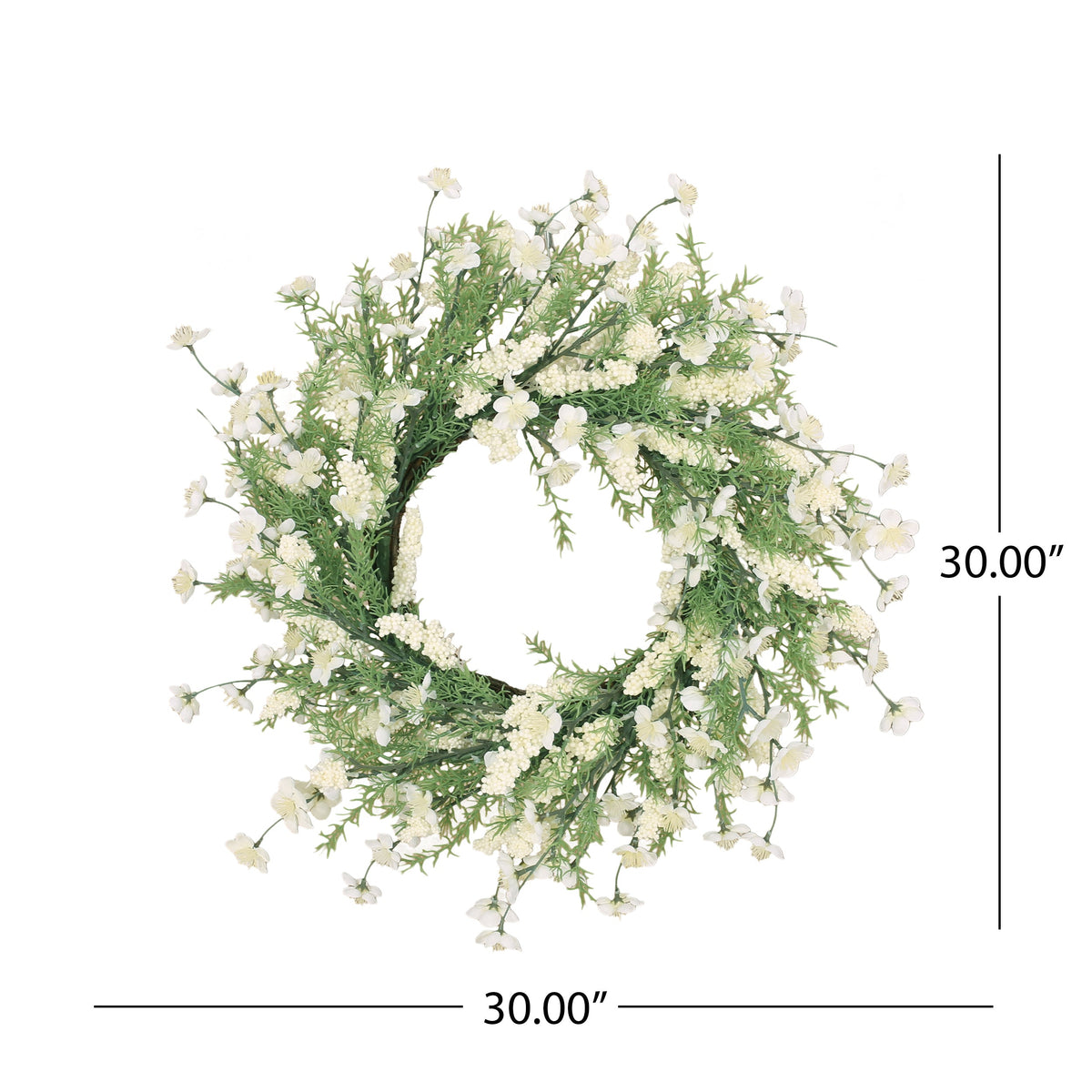 30" Plum Blossom Wreath