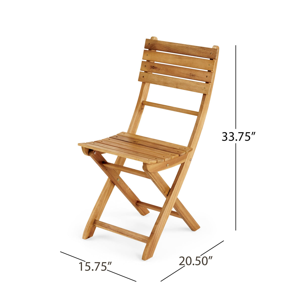 Positano 25 " Foldable Bistro Set, Natural
