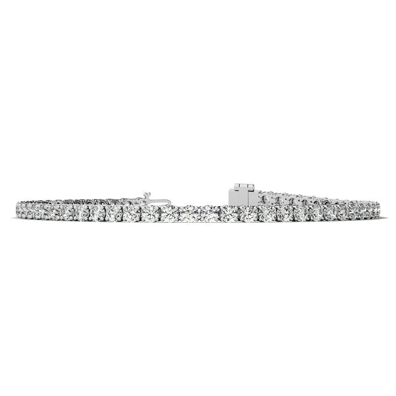 6.00 CTW AGI Certified Lab-Grown Diamond Tennis Bracelet in 14K Yellow or White Gold | G/vs Clarity