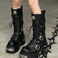 Women's Punk-style Platform Mid-calf Boots