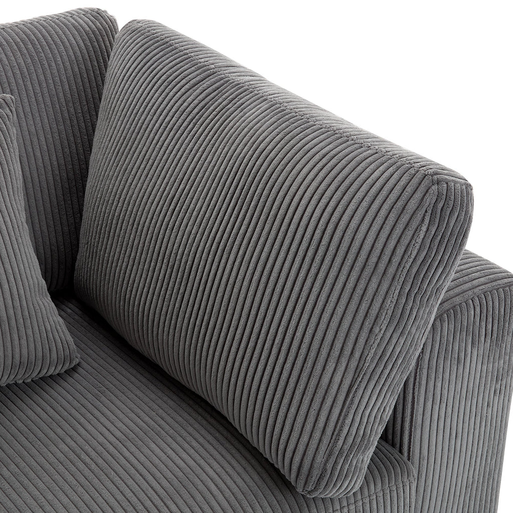 105'' 3 Seater Sofa With Removable Back Cushions and 5 Pillows , for Living Room, Apartment, Spacious Space