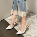 High-heeled Stiletto Pumps With A Pointed Toe And A Shallow Vamp