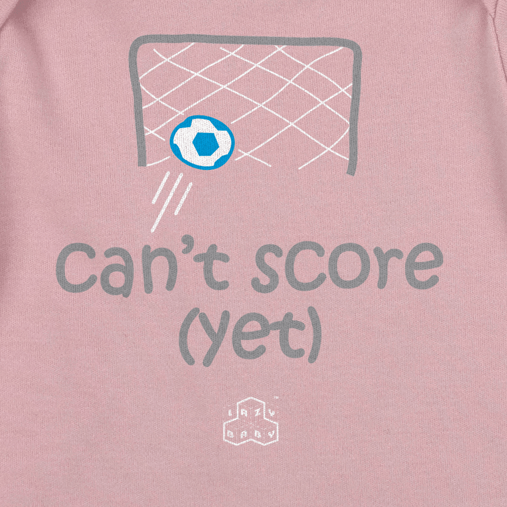 Baby Girl Gift for Football Parents | Can't Score Yet Baby T Shirt | Funny Newborn Gift