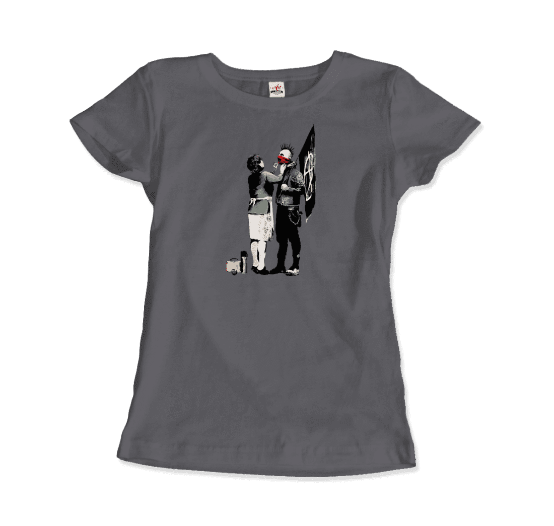 T-shirt med Banksys konstverk Anarchist Punk and His Mother