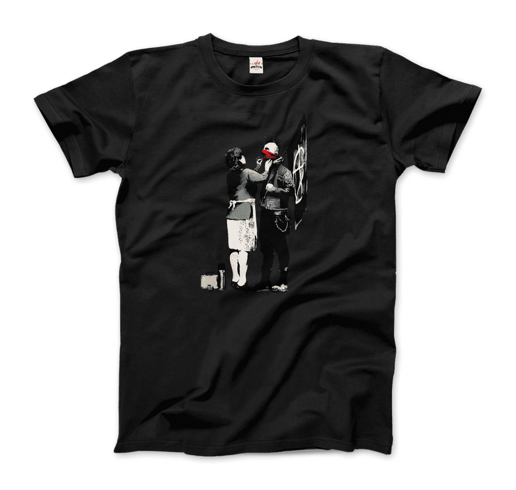 T-shirt med Banksys konstverk Anarchist Punk and His Mother