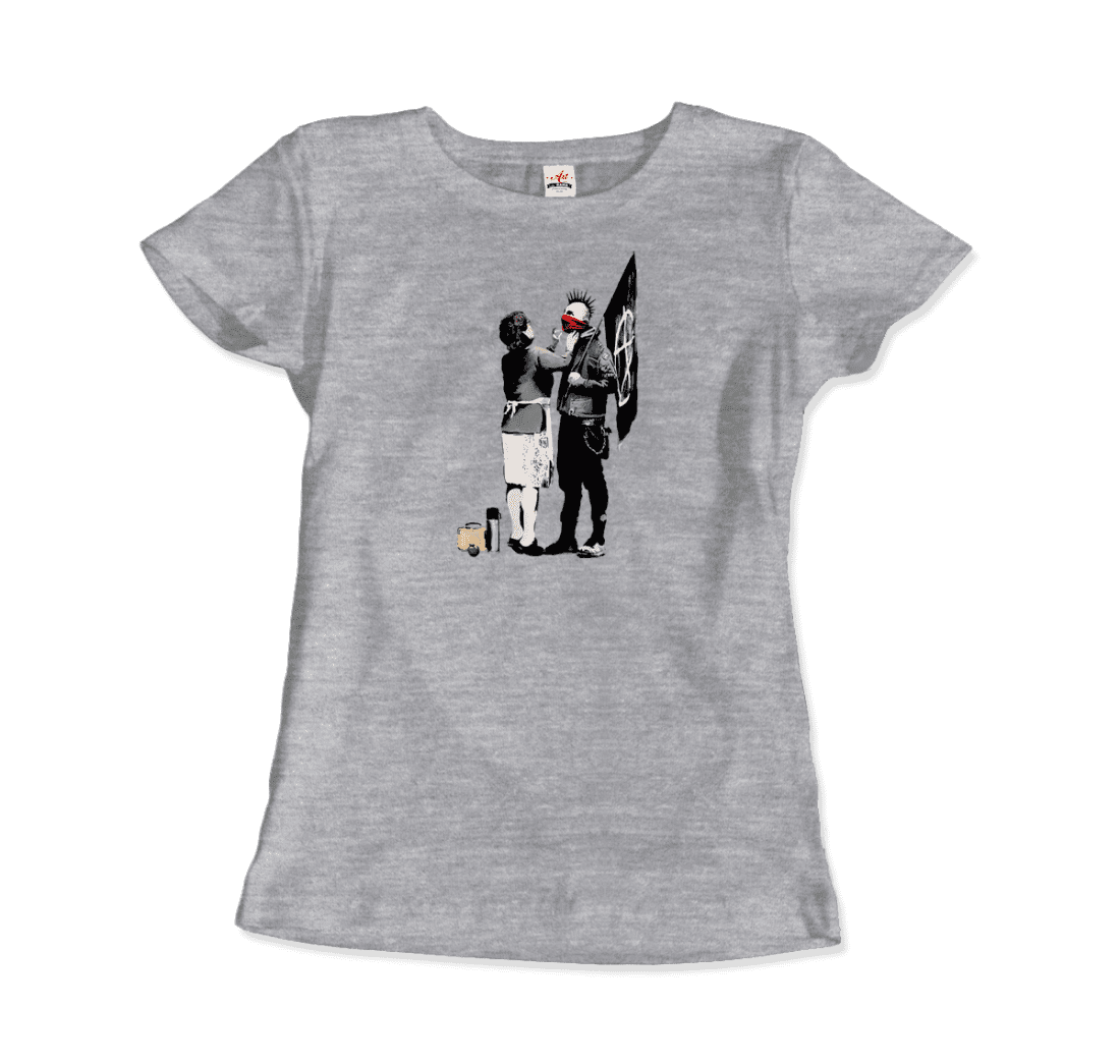 T-shirt med Banksys konstverk Anarchist Punk and His Mother