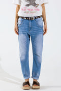 Basic Boyfriend Jeans With Stitch Detail