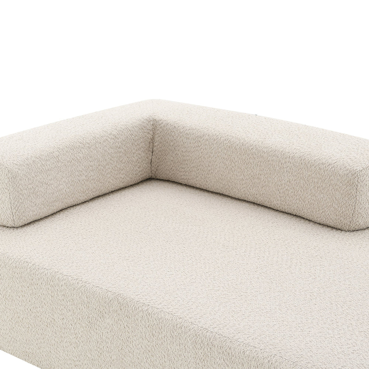 Estructura Lounge para sofá seccional modular en forma de U de gran tamaño, lujoso conjunto de sofá de suelo de bouclé, sofá cama convertible, espaci