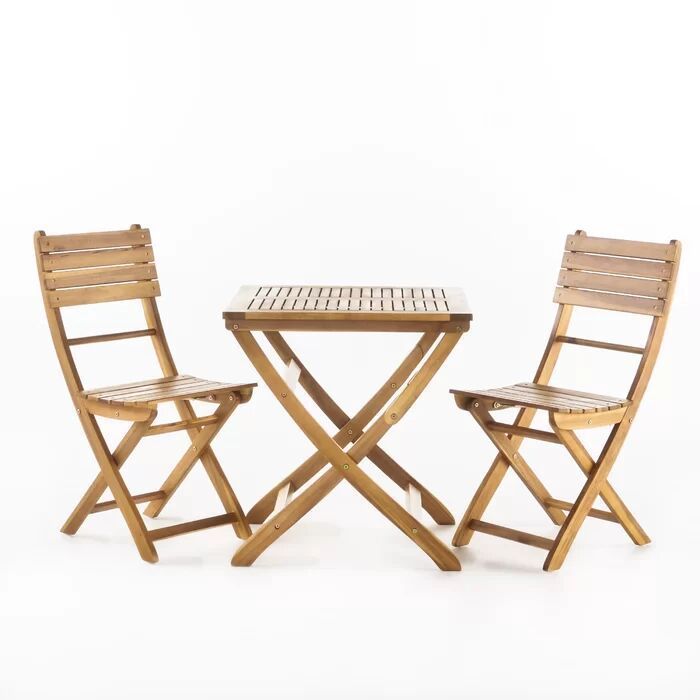 Positano 25 " Foldable Bistro Set, Natural