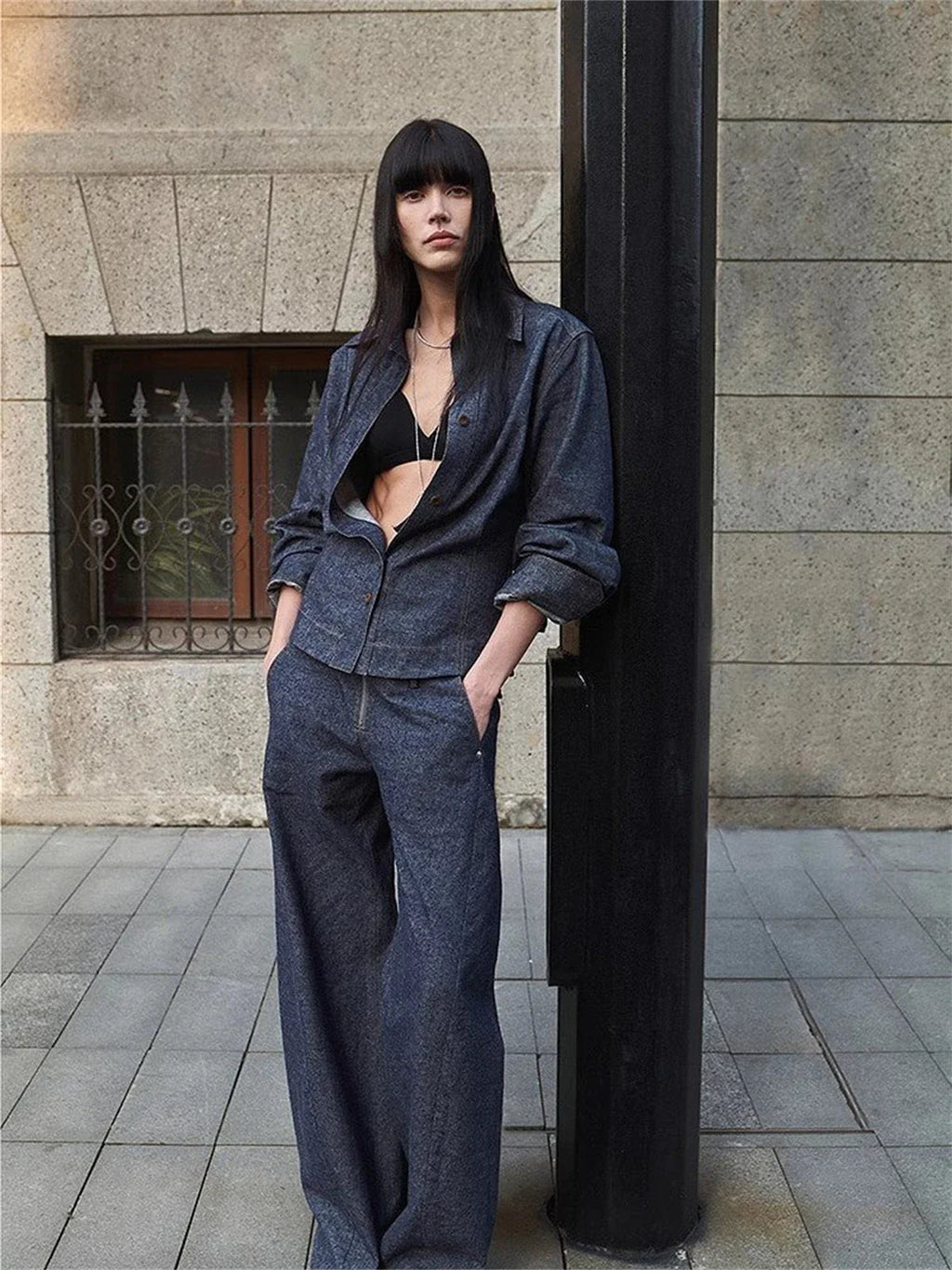 Refreshing Breathable Twill Linen Deconstructed Silhouette Old Money Style Waist Shirt Top"Berlin Afternoon Tea"