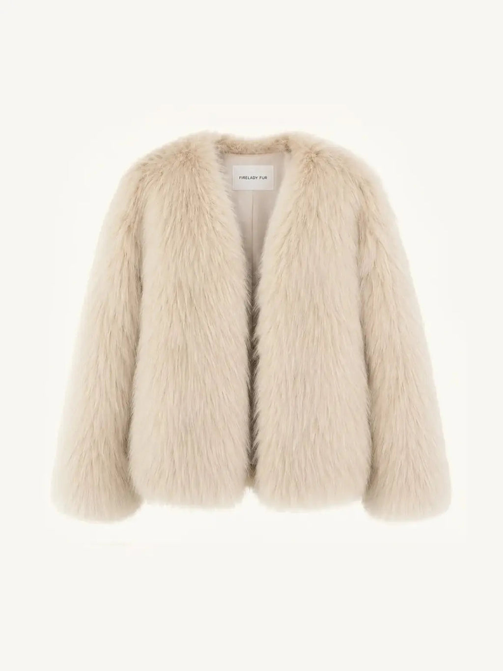 Fireladyfur Women's Finland Saga Fox Fur Fashion Cardigan“Black Sugar”