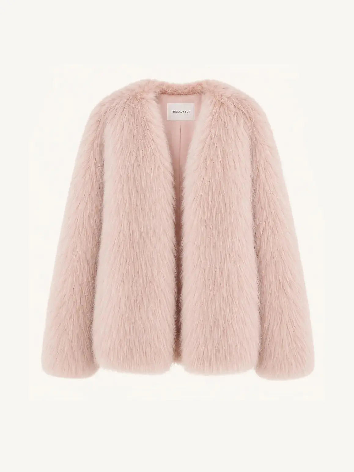 Fireladyfur Women's Finland Saga Fox Fur Fashion Cardigan“Black Sugar”