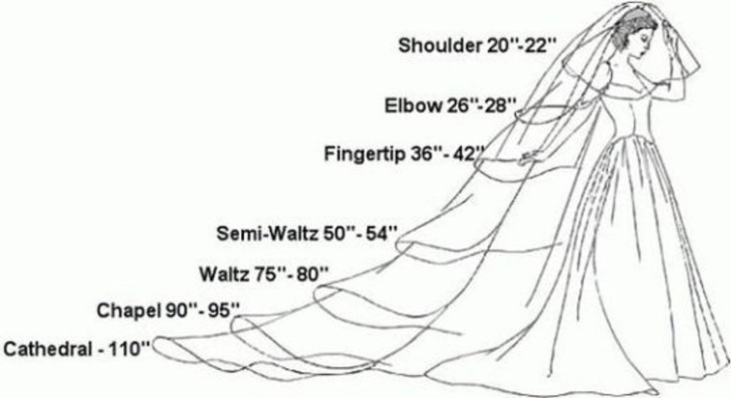 Light Blue Wedding Veil  #4015