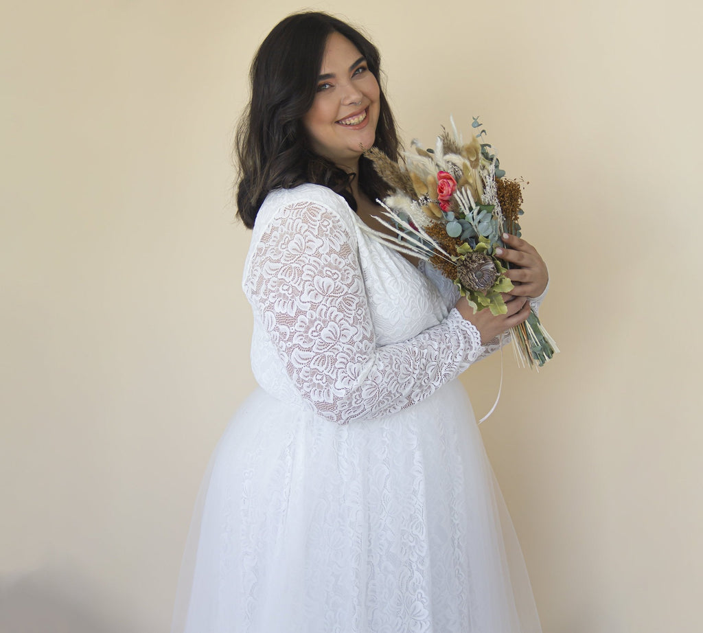 Vestido de tul con curvas #1315
