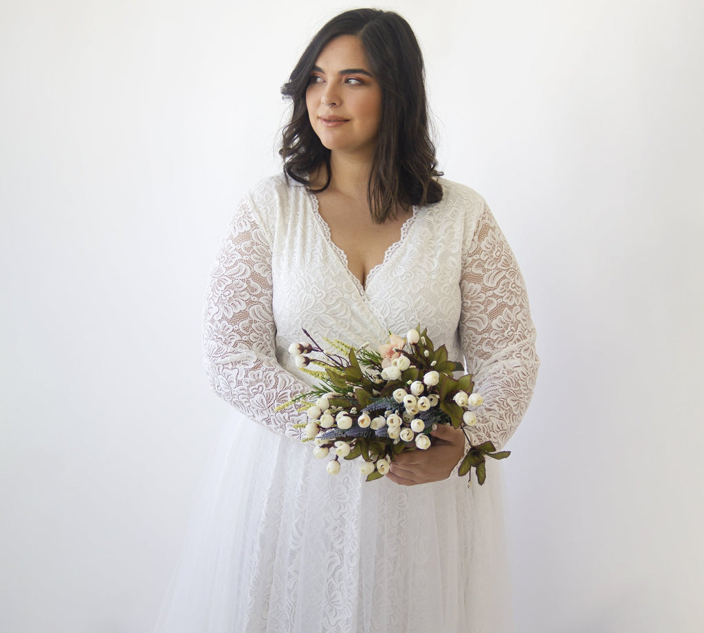 Vestido de tul con curvas #1315