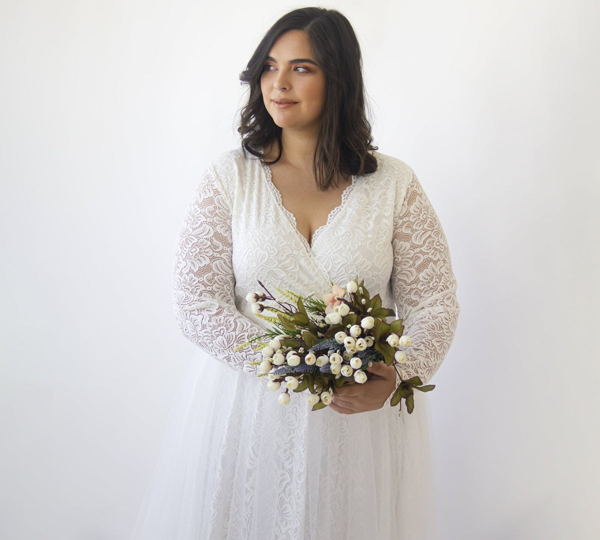 Vestido de tul con curvas #1315