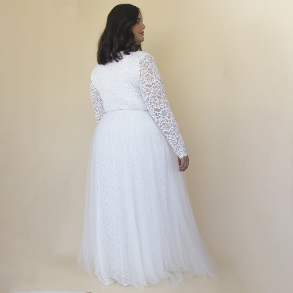 Vestido de tul con curvas #1315