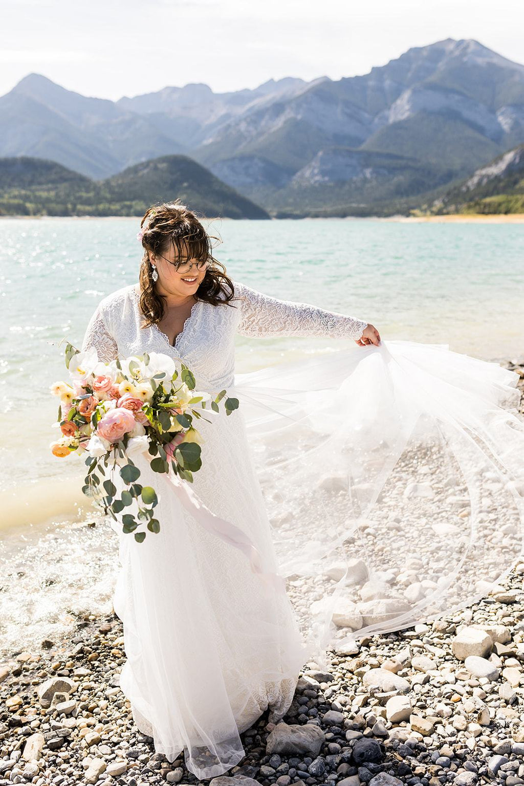 Vestido de tul con curvas #1315