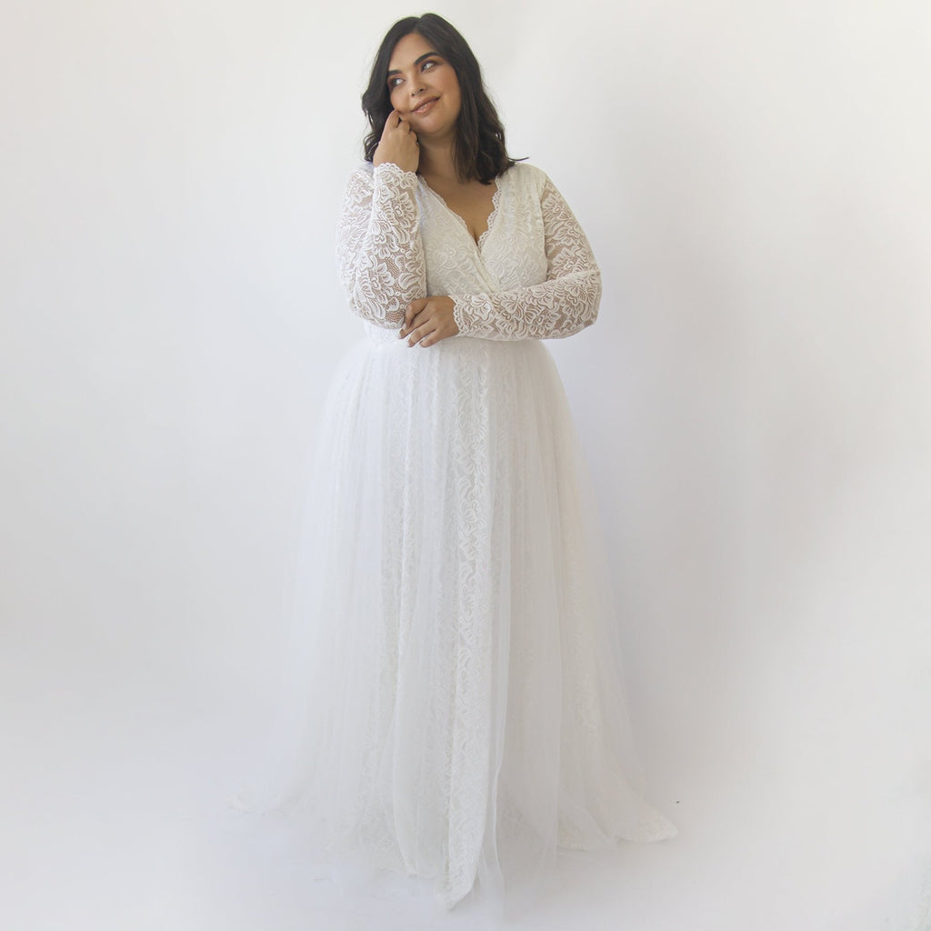 Vestido de tul con curvas #1315