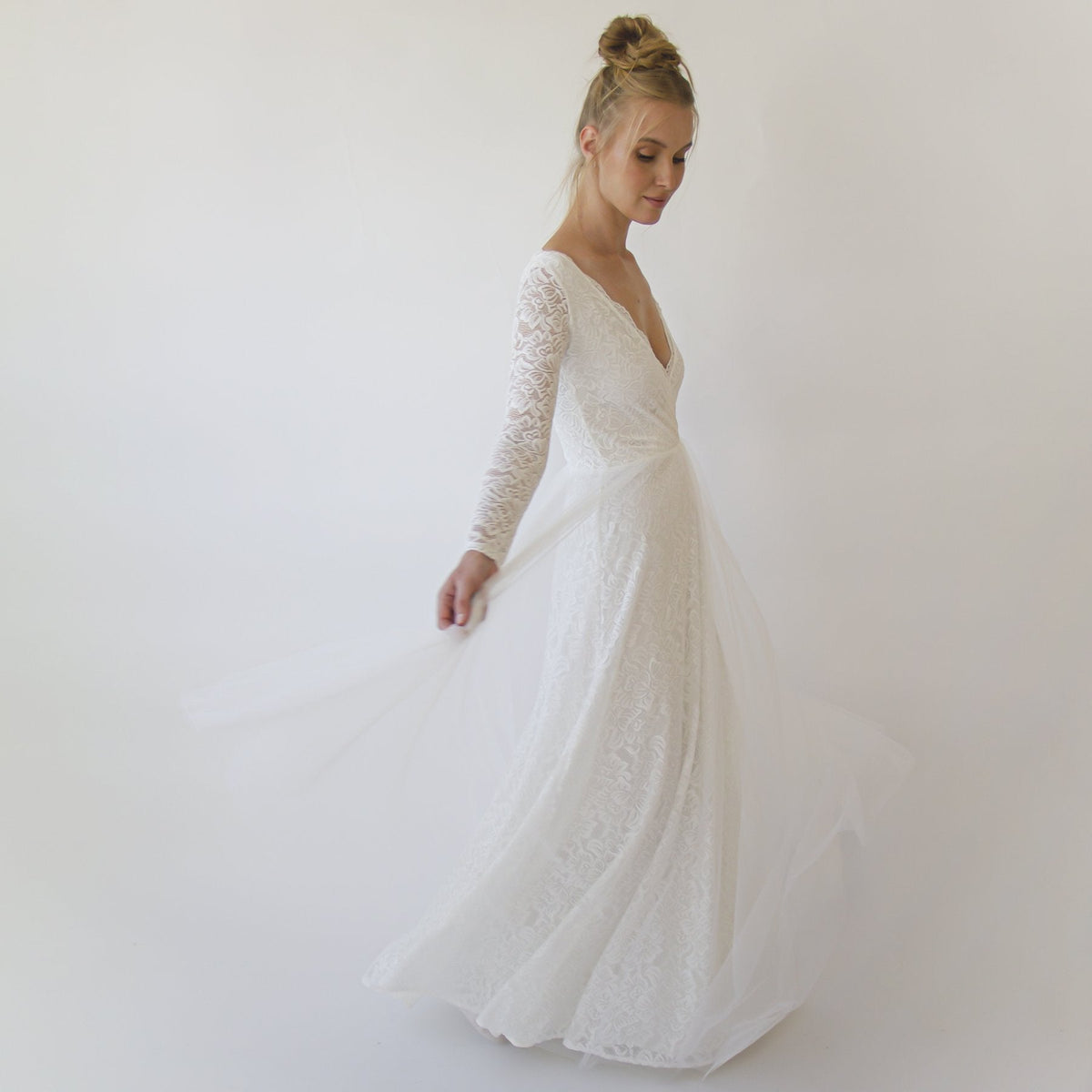 Sheer Illusion Tulle Skirt #1315