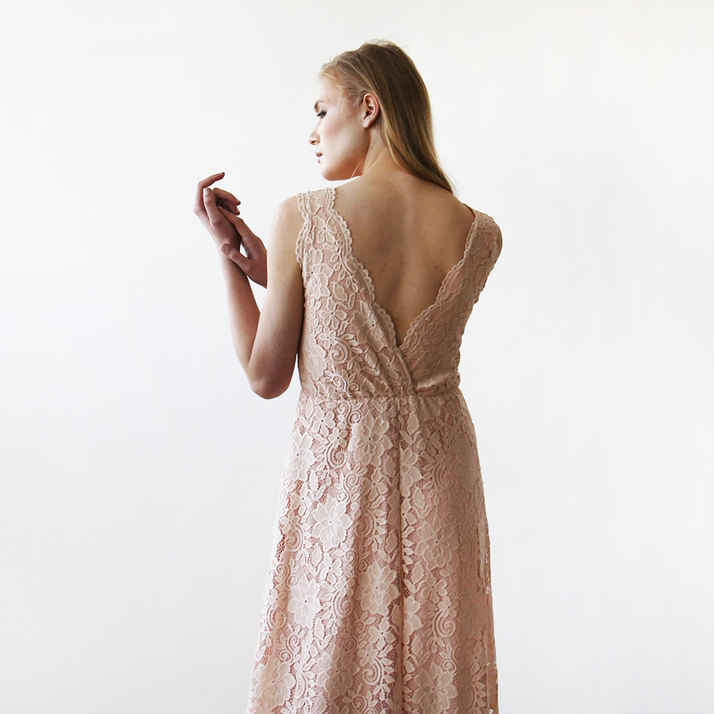 Blush Sleeveless Dress #1150