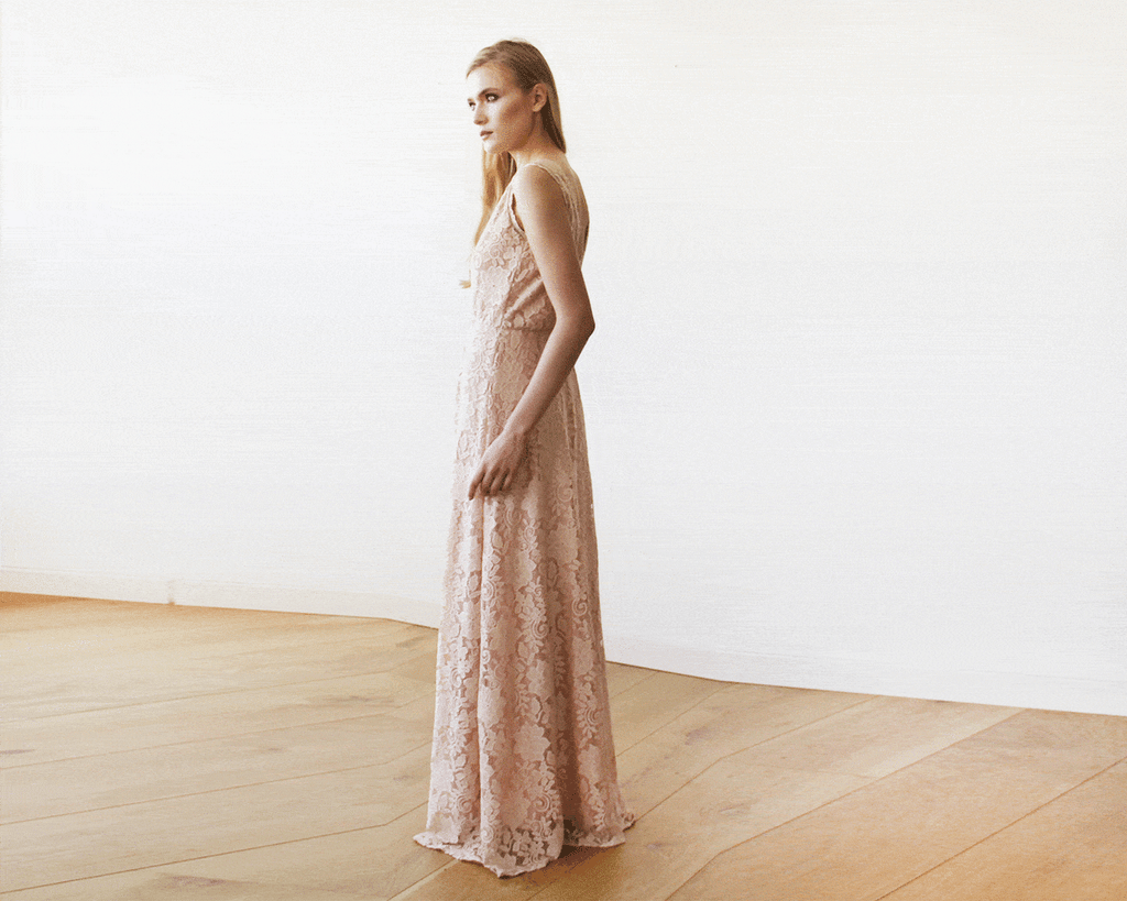 Blush Sleeveless Dress #1150
