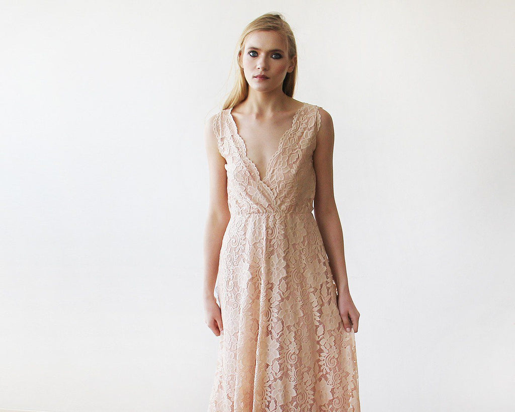 Blush Sleeveless Dress #1150