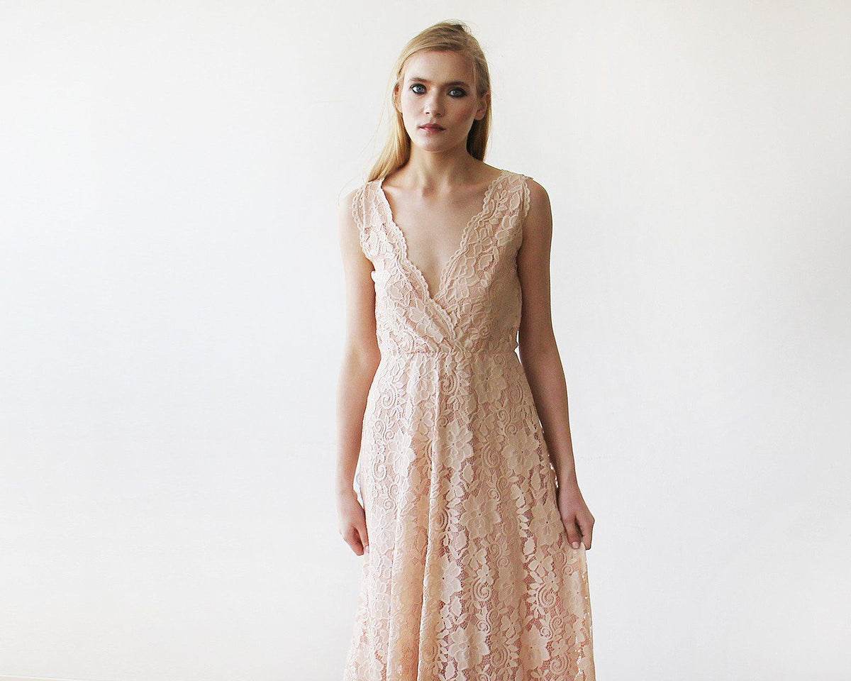 Blush Sleeveless Dress #1150