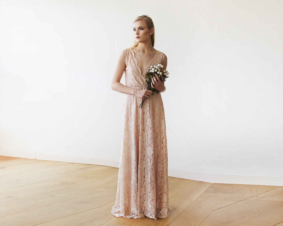 Blush Sleeveless Dress #1150