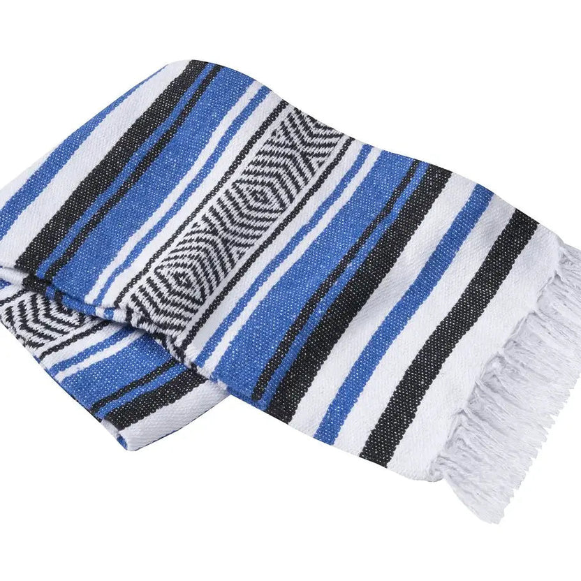 Yoga Studio Handwoven  Classic Falsa Mexican Blanket