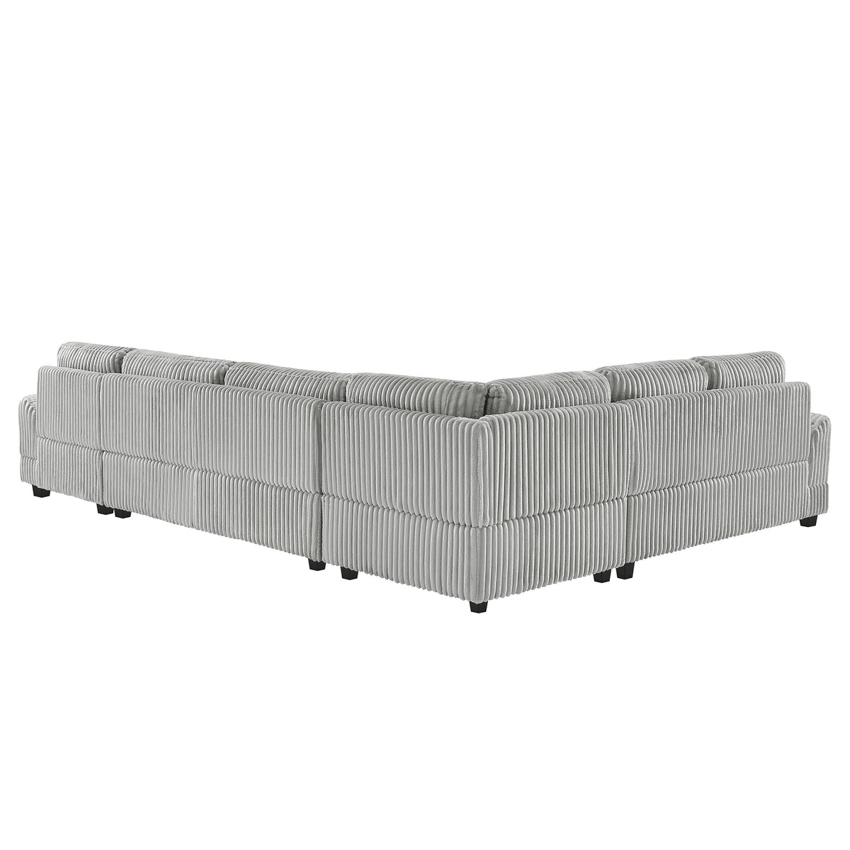 129" Oversized Sectional Sofa U-Shaped Sofa Couch Modern Sofa Upholstered in Soft Corduroy With a Chaise Lounge for Livi