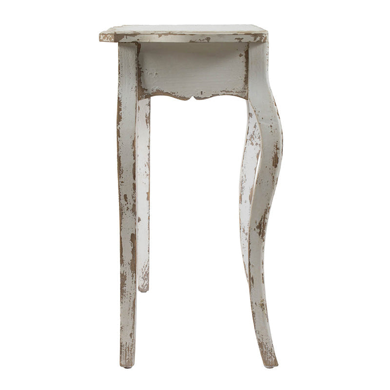 46" X 16.5" X 30" Slimline Whitewash Console Table, for Hallway Living Room Bedroom