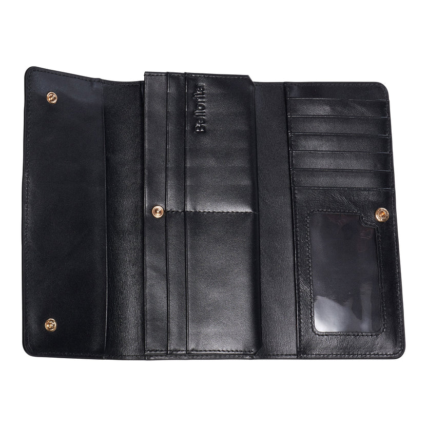 Portfel kontynentalny Cloud Black