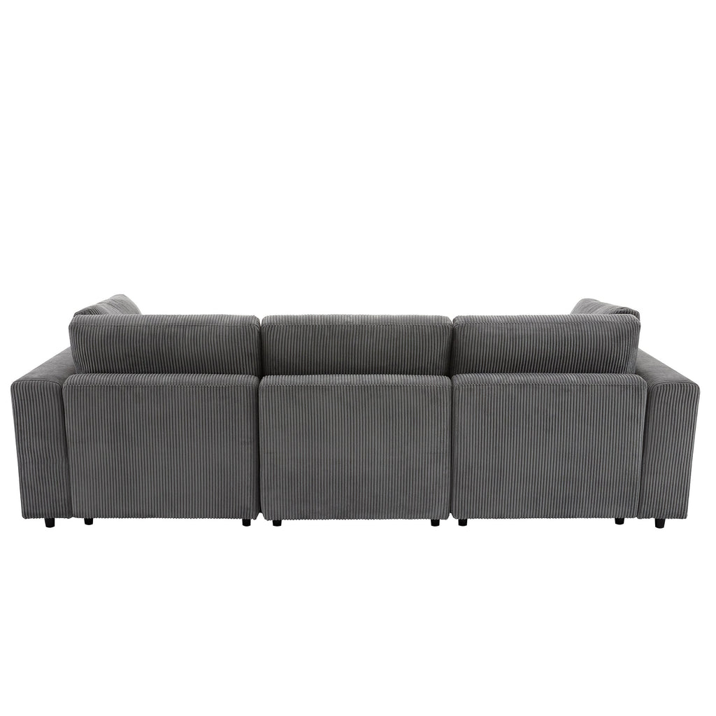 105'' 3 Seater Sofa With Removable Back Cushions and 5 Pillows , for Living Room, Apartment, Spacious Space
