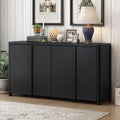 Designed Storage Cabinet Sideboard With 4 Doors , Adjustable Shelves, Suitable for Living Rooms, Entrance and Study Room