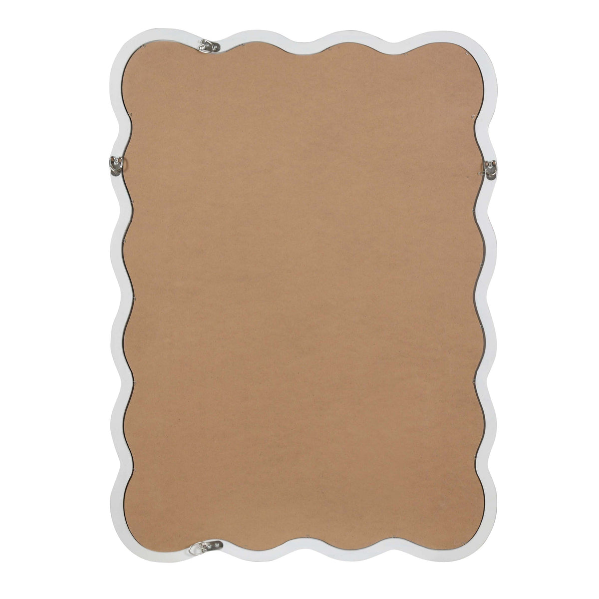 30'x40' Wavy Rectangle Solid Wood Frame Decorative Mirror,For Bedroom, Bathroom, Living Room, Entryway