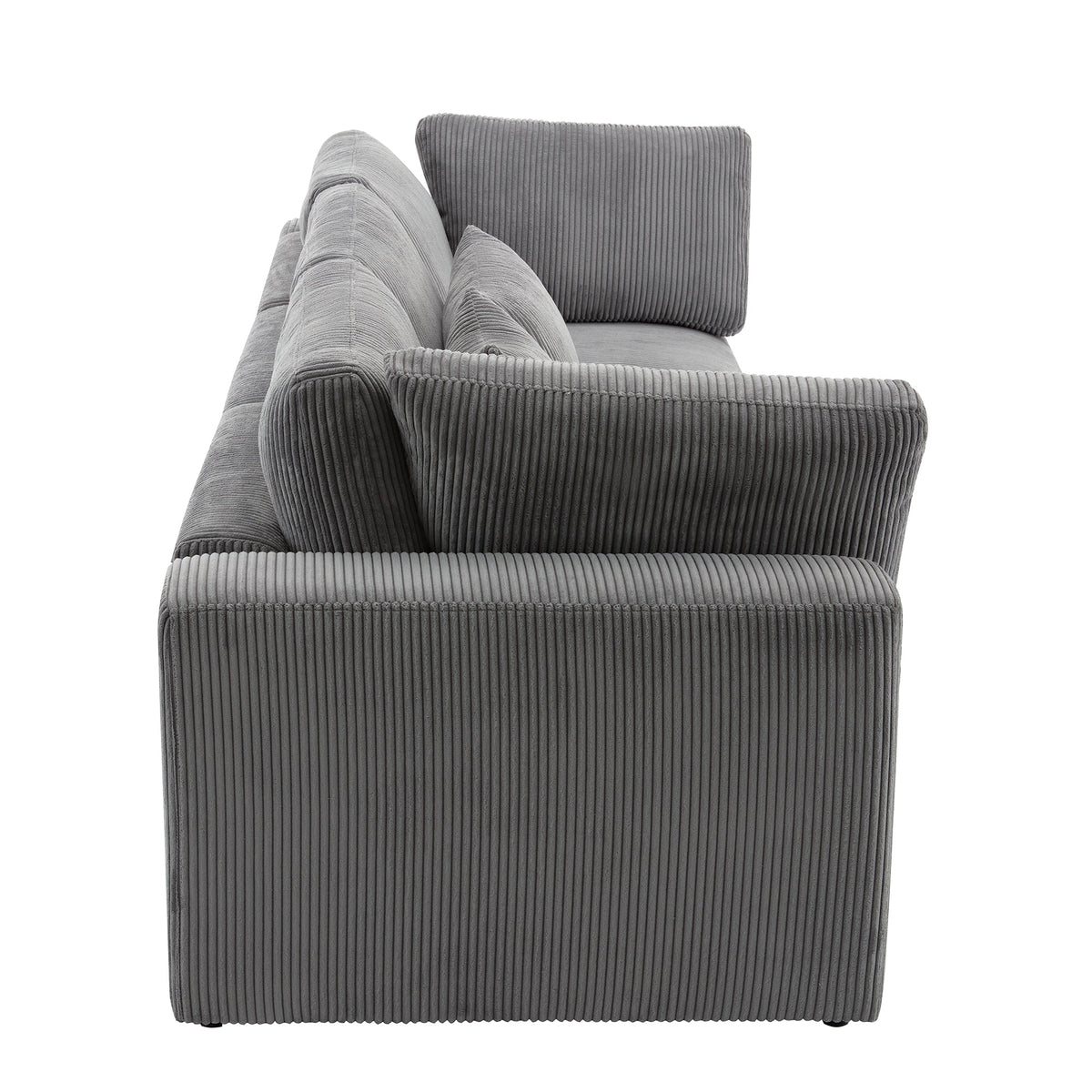 105'' 3 Seater Sofa With Removable Back Cushions and 5 Pillows , for Living Room, Apartment, Spacious Space