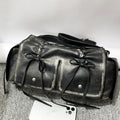 Versatile Drawstring Tote Bag With A Sophisticated Pleated Design