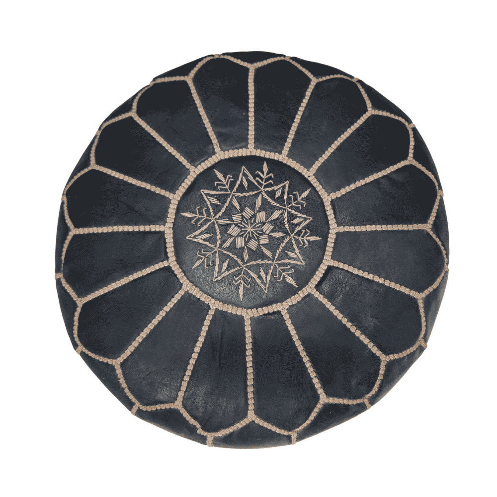 Leather Poufs Lamarocana