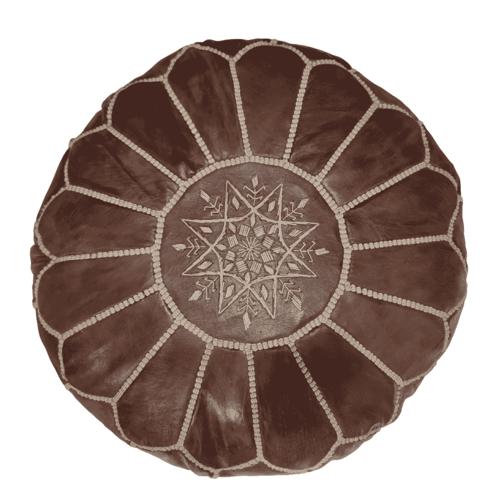 Leather Poufs Lamarocana
