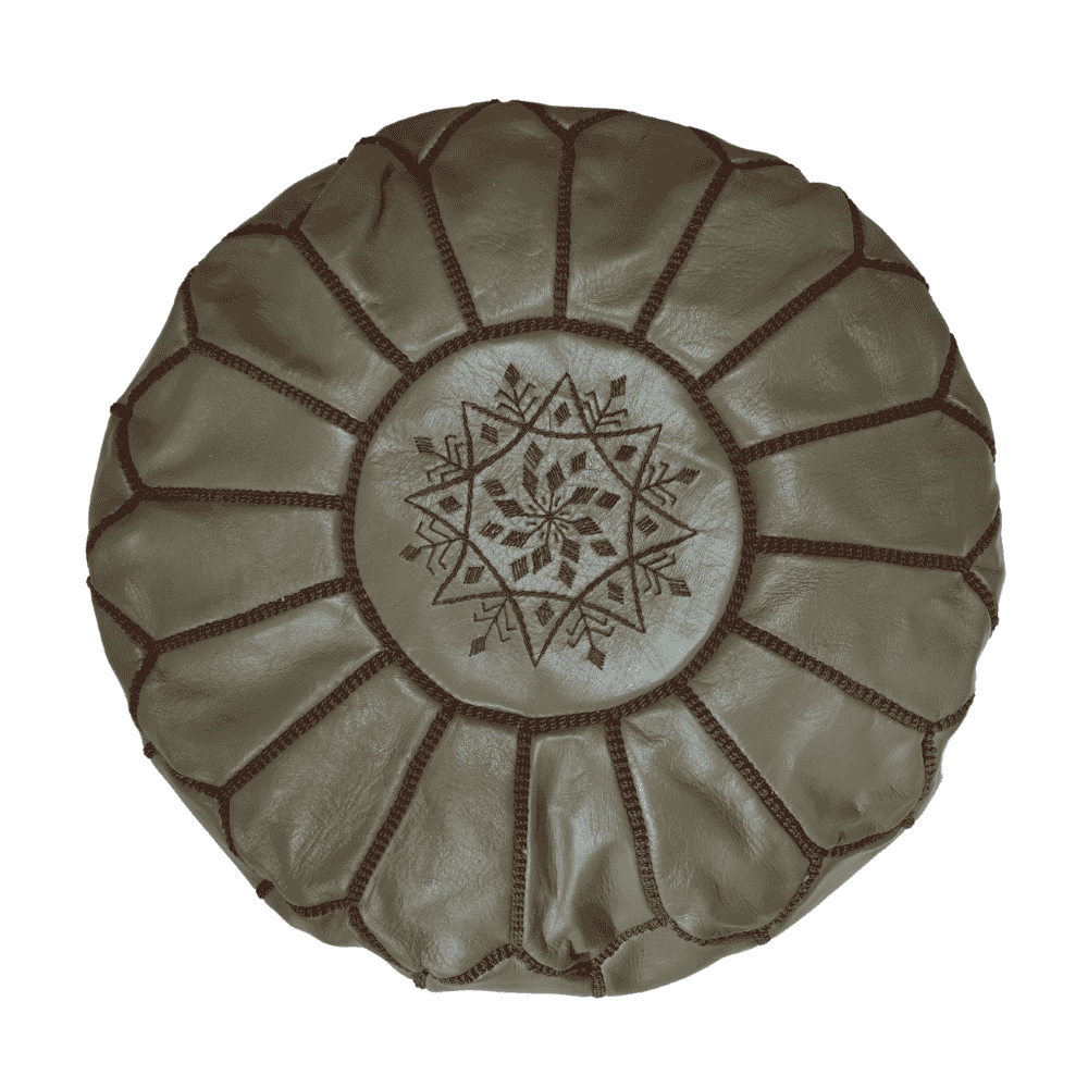 Leather Poufs Lamarocana