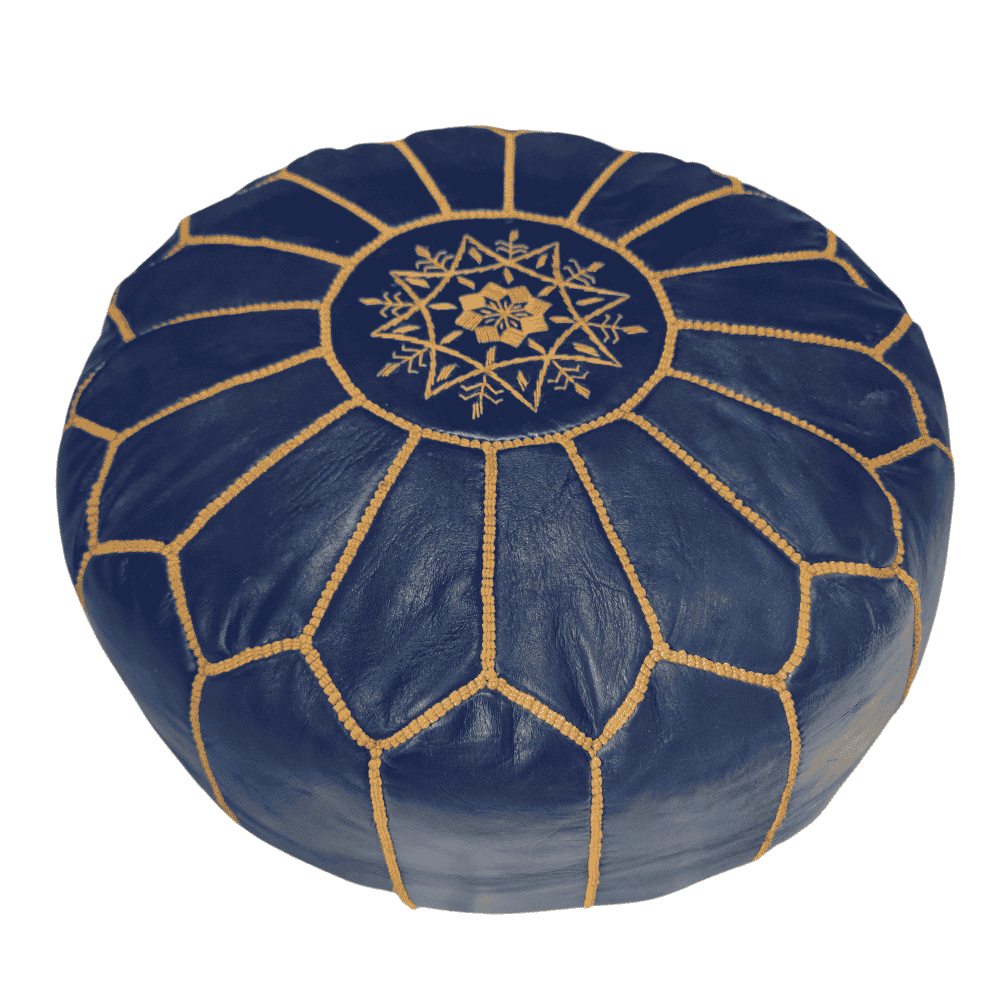 Leather Poufs Lamarocana