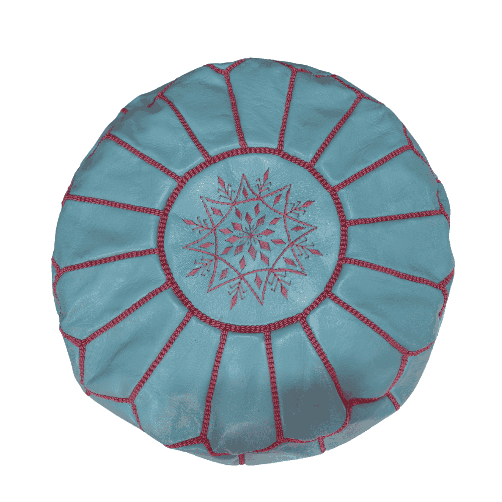 Leather Poufs Lamarocana