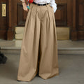 Pleated High-Waisted Ultra Wide-Leg Trousers