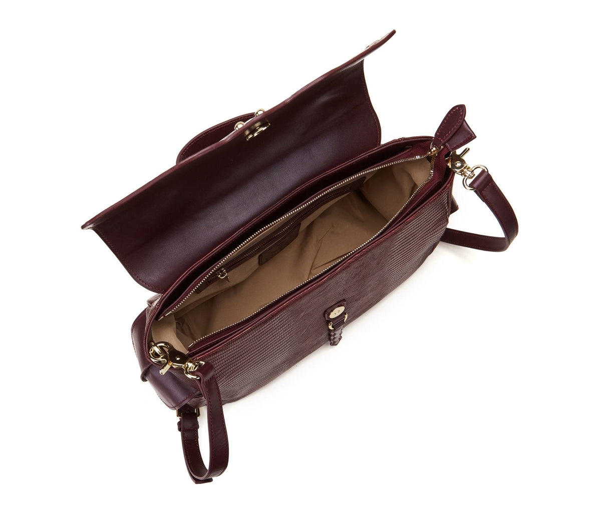 Dragonfly Brown Satchel