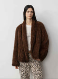 Dream Traveler Mink Vintage Light Luxury Texture Three-Dimensional Silhouette Knitted Mink Coat